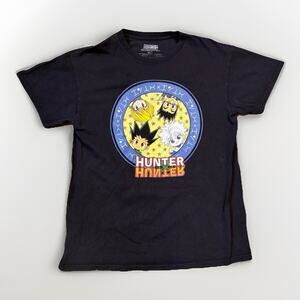 Hunter x Hunter Anime Graphic T Shirt Black Medium Gon Killua Kurapika